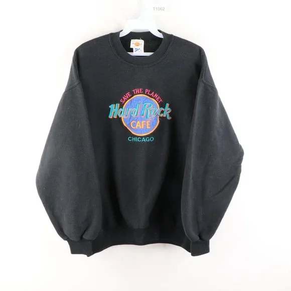 Hard Rock Cafe | Shirts | Vintage 9s Hard Rock Cafe Chicago Faded 